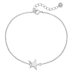 Glanzstücke München Bransoletka Gwiazda z Srebro wysokiej próby w Srebrny Bransoletki 1 ct Damski. Szare bransoletki damskie Glanzstücke München, srebrne. Za 229.49 zł.