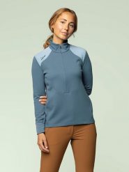 LaMunt Koszulka funkcyjna w kolorze niebieskim rozmiar: 34. Niebieskie bluzki sportowe damskie LaMunt, z materiału, bez kołnierzyka, bez ramiączek. Za 347.99 zł.