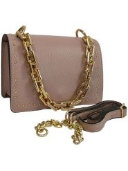 ORE10 Skórzana torebka w kolorze jasnoróżowym - 22 x 17 x 10 cm rozmiar: onesize. Różowe torebki klasyczne damskie ORE10, bez wzorów, z materiału, bez dodatków. Za 252.99 zł.