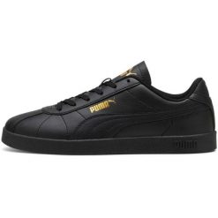 Buty sportowe Puma Club II SL. Czarne buty sportowe na co dzień damskie Puma, bez wzorów, ze skóry ekologicznej. Za 390.00 zł.