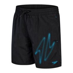 Szorty kąpielowe Speedo Hyper Boom Logo. Czarne szorty sportowe męskie Speedo, m, z materiału, żeglarskie. Za 39.99 zł.