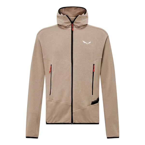 Kurtka z kapturem z konopi Salewa Agner. Brązowe kurtki męskie Salewa, m, bez wzorów, z bawełny, eleganckie, z kapturem. Za 573.45 zł.