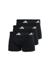 Bokserki Active Flex Cotton 3 pak. Fioletowe kąpielówki męskie Adidas, l, bez wzorów, z bawełny, na fitness i siłownię. Za 127.99 zł.