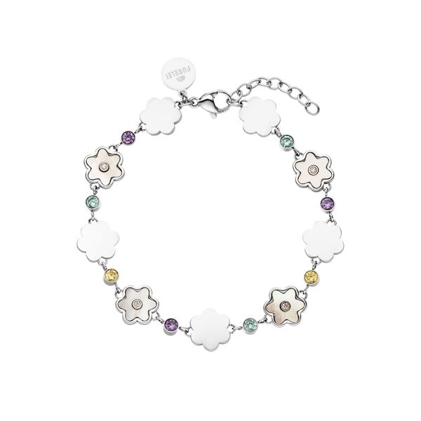 Purelei Purelei Bransoletka Flowering Bransoletki 1 ct Damski. Białe bransoletki damskie Purelei, srebrne. Za 143.49 zł.