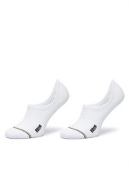 BOSS Stopki 2-pack 2P Lc Iconic 50502091 Biały. Białe skarpetki damskie Boss, bez wzorów, z bawełny. Za 64.99 zł.