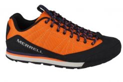 Buty trekkingowe męskie, Merrell Catalyst Storm. Brązowe buty trekkingowe męskie MERRELL, z materiału, przed kostkę, bez zapięcia, trekkingowe. Za 349.99 zł.