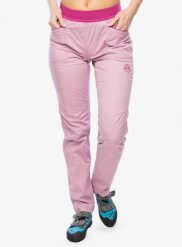 Spodnie wspinaczkowe damskie La Sportiva Itaca Pant. Czerwone spodnie materiałowe damskie La Sportiva, bez wzorów, z bawełny, z podwyższonym stanem. Za 291.49 zł.