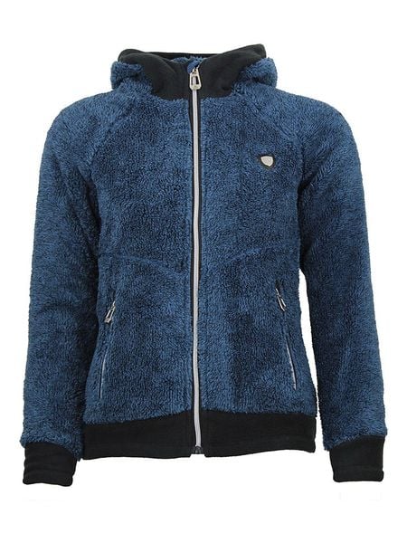 Peak Mountain Kurtka polarowa "Almi" w kolorze granatowym rozmiar: XL. Niebieskie kurtki damskie Peak Mountain, xl, bez wzorów, z polaru, bez kaptura. Za 144.92 zł.