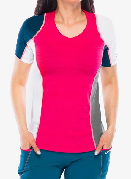 Koszulka termoaktywna damska Crazy Shirt Ionic. Czerwone bielizna termoaktywna damska Crazy, l, bez wzorów, z materiału. Za 280.49 zł.