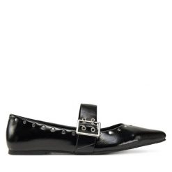 Baleriny ONLY Shoes. Czarne baleriny damskie ONLY Shoes, bez wzorów, bez obcasa. Za 99.99 zł.