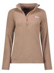 Geographical Norway Bluza polarowa w kolorze beżowym rozmiar: XL. Brązowe bluzy bez kaptura damskie Geographical Norway, xl, z polaru. Za 70.24 zł.