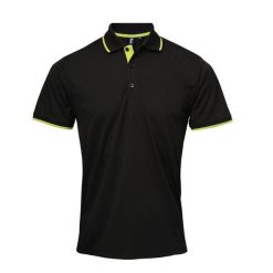 Męska Koszulka Polo Coolchecker Contrast. Czarne koszulki polo męskie PREMIER, m, bez wzorów, bez ramiączek. Za 85.99 zł.