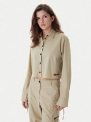 Karl Lagerfeld Jeans Bluzka B1W11027 Zielony Regular Fit. Zielone bluzki damskie Karl Lagerfeld Jeans, m, bez wzorów, z bawełny, bez kołnierzyka, bez ramiączek. Za 569.99 zł.