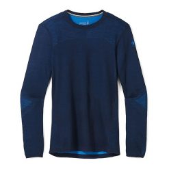 Koszulka termoaktywna męska Smartwool Intraknit Merino 200 Crew. Niebieskie bielizna termoaktywna męska Smartwool, m, bez wzorów. Za 329.99 zł.
