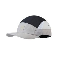 Czapka z daszkiem do biegania unisex Buff 5 Panel Go Cap Gray oddychająca. Czarne czapki męskie Buff, bez wzorów, sportowe. Za 145.92 zł.