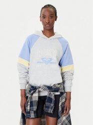 Roxy Bluza Essential Energy Blockd ERJFT04937 Szary Regular Fit. Szare bluzy bez kaptura damskie Roxy, m, z bawełny. Za 339.99 zł.
