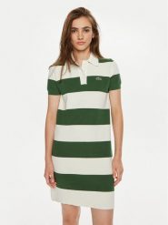 Lacoste Sukienka codzienna EF6919 Kolorowy Slim Fit. Sukienki damskie Lacoste, na co dzień, bez wzorów, z bawełny, bez kołnierzyka, bez ramiączek, proste. Za 539.99 zł.