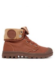 Palladium Trampki Baggy 92353-212-M Brązowy. Brązowe trampki i tenisówki damskie Palladium, bez wzorów, z materiału. Za 399.99 zł.
