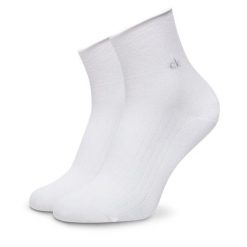 Skarpety długie Calvin Klein. Białe skarpetki damskie CALVIN KLEIN, bez wzorów. Za 59.99 zł.