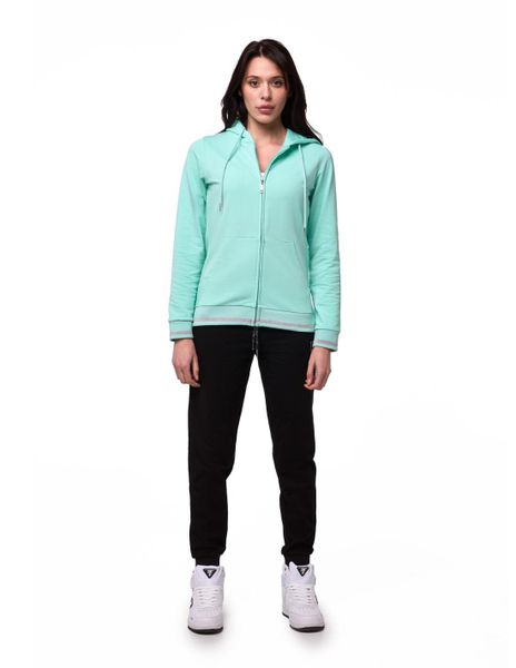Dres damski Leone 1947 Apparel Bright bluza i spodnie z kapturem i zamkiem. Niebieskie bluzy sportowe damskie LEONE 1947 APPAREL, m, bez wzorów, z bawełny, bez ramiączek, z kapturem. Za 189.41 zł.