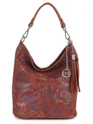 Mia Tomazzi Skórzana torebka "Benaco" w kolorze brązowym - 28 x 31 x 15 cm rozmiar: onesize. Brązowe torebki klasyczne damskie Mia Tomazzi, bez wzorów, z materiału, bez dodatków. Za 260.99 zł.