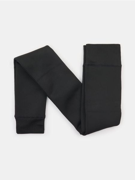 Legginsy z ociepleniem - czarny. Czarne legginsy damskie Sinsay, l, bez wzorów. Za 35.99 zł.