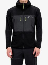 Bluza polarowa męska Berghaus MTN Guide MW Hoody. Czarne bluzy z kapturem męskie Berghaus, l, z elastanu. Za 625.89 zł.