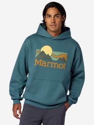 Marmot Bluza "Coastal" w kolorze niebiesko-zielonym rozmiar: L. Niebieskie bluzy z kapturem męskie Marmot, l. Za 196.70 zł.