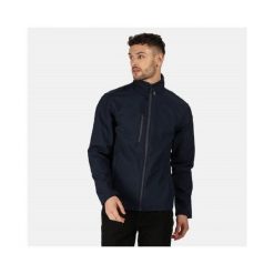Kurtka Softshellowa Męska. Niebieskie kurtki męskie Regatta, l, bez wzorów, z dzianiny, klasyczne, bez kaptura. Za 184.99 zł.