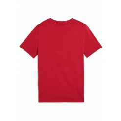 Młodzieżowa koszulka ESS z logo No. 1 PUMA For All Time Red. Czerwona bluzki damskie Puma, m, bez wzorów, z gumy, młodzieżowe, bez kołnierzyka, bez ramiączek. Za 79.00 zł.