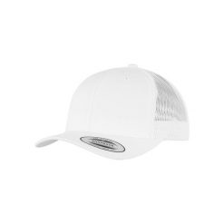 Czapka Flexfit retro. Białe czapki męskie FLEXFIT, na lato, bez wzorów, z bawełny, retro. Za 52.15 zł.