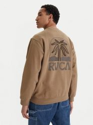 RVCA Bluza Palm Crest EVYSF00141 Beżowy Boxy Fit. Brązowe bluzy bez kaptura męskie RVCA, m, z bawełny. Za 319.99 zł.