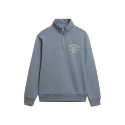 Bluza z zamkiem 1/2 Superdry Athletic Essentials. Niebieskie bluzy bez kaptura męskie Superdry., xl. Za 382.45 zł.