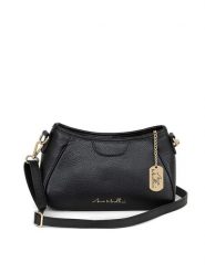 Anna Morellini Skórzana torebka "Manfrina" w kolorze czarnym - 15 x 14 x 9 cm rozmiar: onesize. Czarne torebki klasyczne damskie Anna Morellini, bez wzorów, z materiału, bez dodatków. Za 252.99 zł.