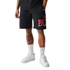 Krótkie spodenki Chicago Bulls Team Graphic. Czarne szorty męskie New Era, z bawełny, bez kołnierzyka. Za 156.50 zł.