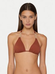 Guess Góra od bikini E6GJ41 KG272 Brązowy. Brązowe bikini damskie Guess, z aplikacjami. Za 299.99 zł.