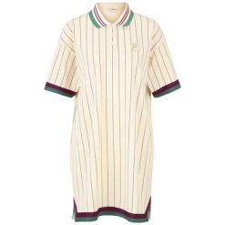 Sukienka polo w paski dla kobiet Fila Lavinia. Brązowe sukienki damskie Fila, s, bez wzorów, eleganckie, bez kołnierzyka, bez ramiączek, sportowe. W wyprzedaży za 236.00 zł.