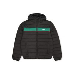 Kurtka z kapturem Fila Alpignano. Czarne kurtki męskie Fila, na zimę, m, bez wzorów, z puchu, eleganckie, z kapturem. Za 469.30 zł.