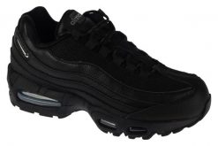Buty sportowe Sneakersy damskie, Air Max 95. Czarne buty sportowe na co dzień damskie Nike, bez wzorów, z materiału, trekkingowe, nike air max. Za 729.99 zł.
