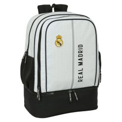 Plecak Sportowy Real Madrid C.F. 24/25 Biały. Szare plecaki damskie Real Madrid, bez wzorów. Za 259.00 zł.