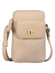 Tom Tailor Torebka "Taya" w kolorze beżowym na telefon - 12,5 x 20 x 3,5 cm rozmiar: onesize. Brązowe torebki klasyczne damskie Tom Tailor, bez wzorów, z materiału, bez dodatków. Za 87.81 zł.