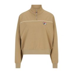 Bluza damska FILA Liebau Aop Half Zip. Brązowe bluzy bez kaptura damskie Fila, s. Za 199.99 zł.