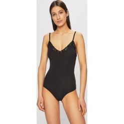 Undiz - Body. Czarne body damskie Undiz, bez wzorów, z elastanu. W wyprzedaży za 39.90 zł.