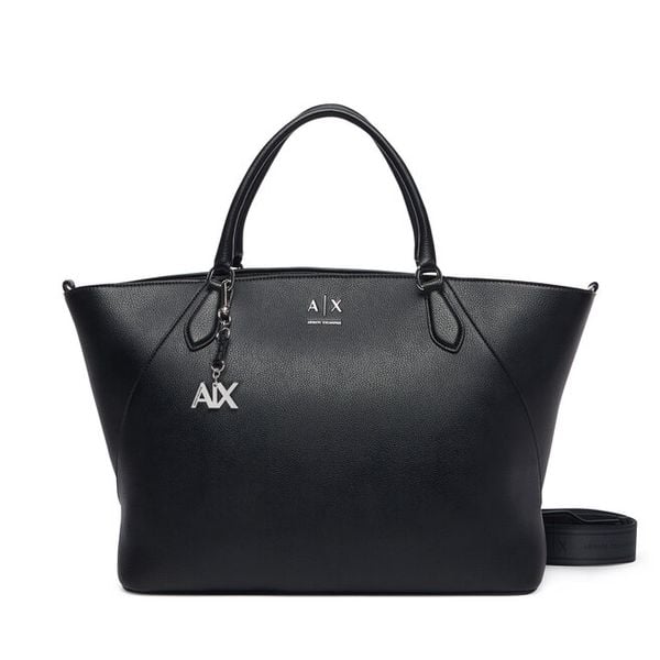 Torebka Armani Exchange. Czarne torebki klasyczne damskie Armani Exchange, bez wzorów, bez dodatków. Za 829.99 zł.