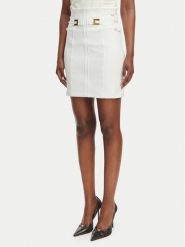 Elisabetta Franchi Spódnica mini GO-167-61E2-V320 Biały Regular Fit. Białe spódniczki damskie Elisabetta Franchi, bez wzorów, z syntetyku, mini. Za 1,359.00 zł.