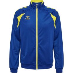 Kurtka z dresu Hummel Core 2.0. Niebieskie kurtki damskie HUMMEL, bez wzorów, z dresówki, bez kaptura. Za 256.50 zł.