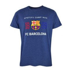 Koszulka FC Barcelona - licencjonowana. Szare t-shirty sportowe męskie FC Barcelona, m, bez ramiączek, do piłki nożnej. Za 99.00 zł.