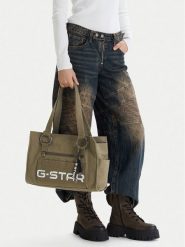 G-Star Raw Torebka CEO-XC8971 Khaki. Brązowe torebki klasyczne damskie G-Star Raw, bez wzorów, z materiału, bez dodatków. Za 199.99 zł.