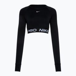 Top treningowy longsleeve damski Nike Pro 365 Dri-Fit. Czarne topy damskie Nike, m, bez wzorów, bez ramiączek. Za 189.99 zł.