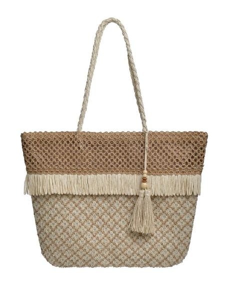 BLE Torebka w kolorze beżowym - 32 x 30 x 12 cm rozmiar: onesize. Brązowe torebki klasyczne damskie BLE, bez wzorów, z materiału, bez dodatków. Za 51.95 zł.